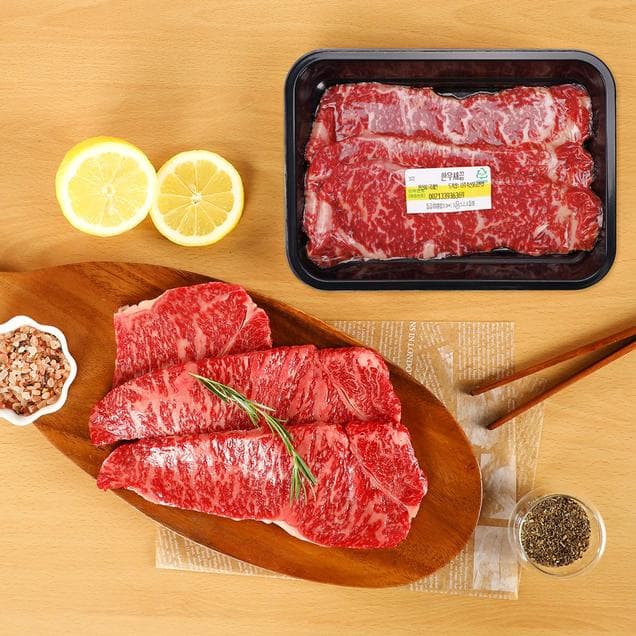 1++ 한우 채끝 300g (29,400원/무료)4
