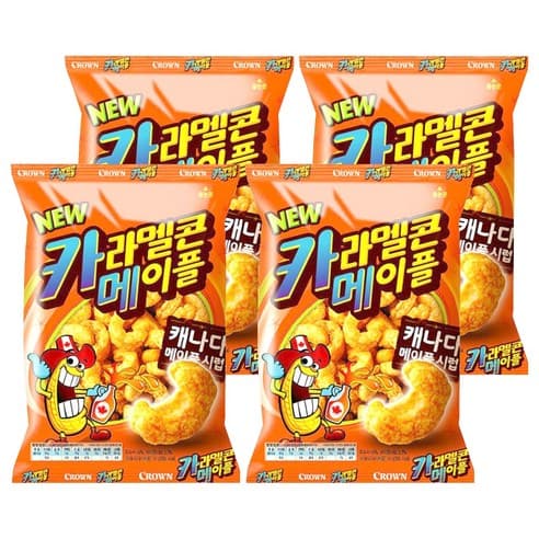 크라운 카라멜콘 메이플, 74g, 4개 (3,600원/쿠팡와우무료)