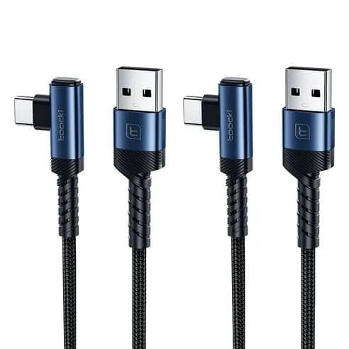 Toocki 90도 C타입 L형 고속충전 케이블 1m 2개입