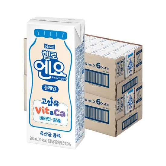 헬로엔요 플레인 200ml 48팩