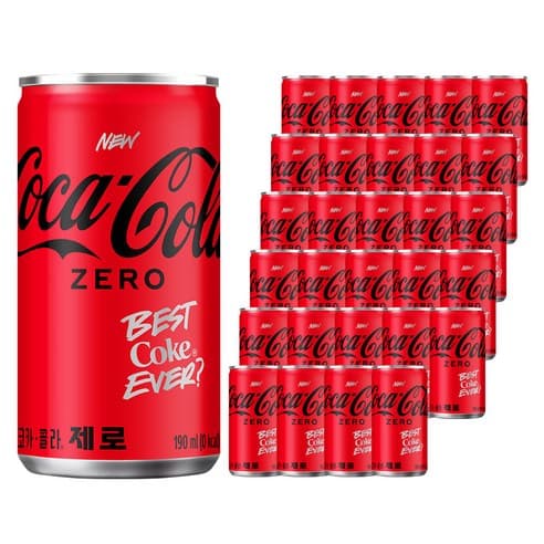 코카콜라 제로 190ml 30개