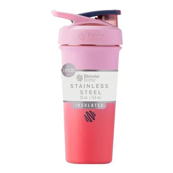 블렌더보틀 스트라다 슬릭 스테인레스 보틀 740ml 플라밍고 옴브레