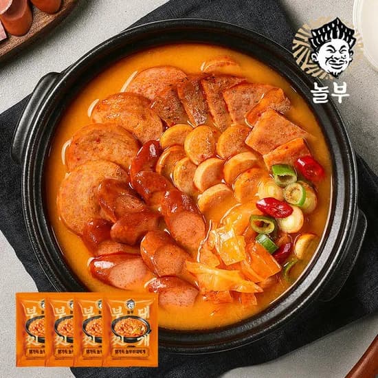 놀부 부대찌개 600g 4팩