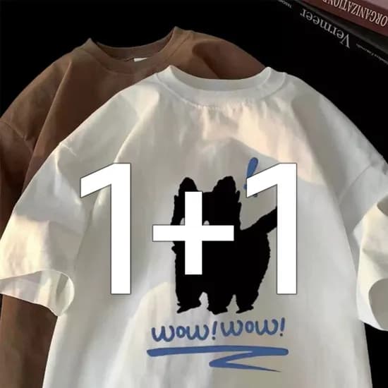 남여공용 캐릭터 반팔 박스면티 2개