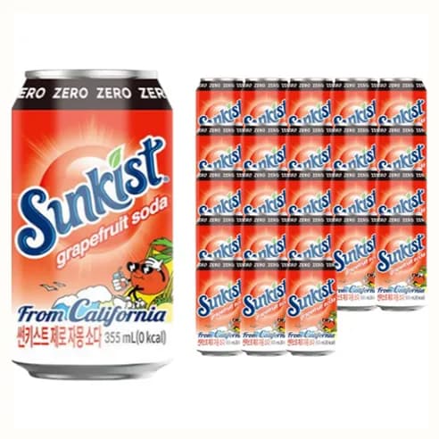 썬키스트 제로 자몽소다 355ml x 24캔