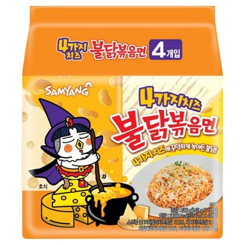 불닭볶음면 4가지 치즈 145g 4개