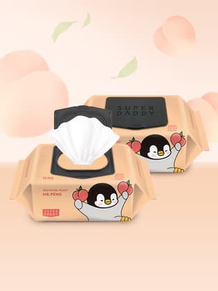슈퍼대디 피치 물티슈 70g 20팩