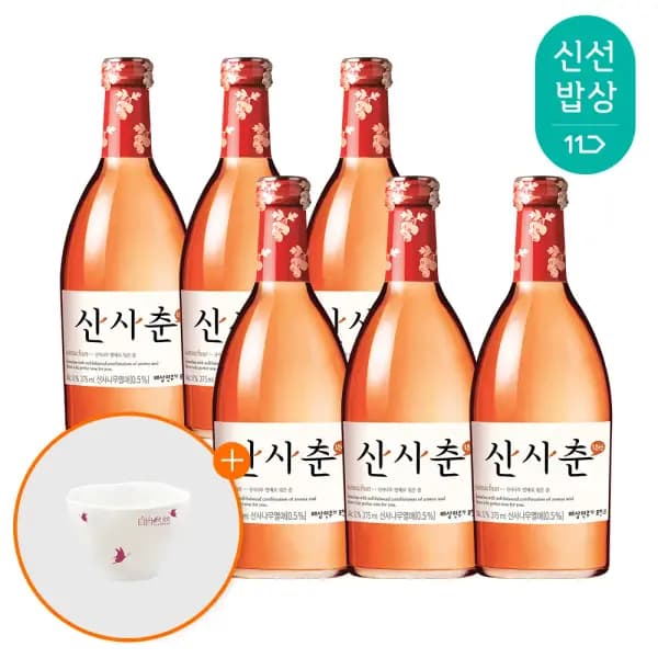 산사춘 375ml 6입