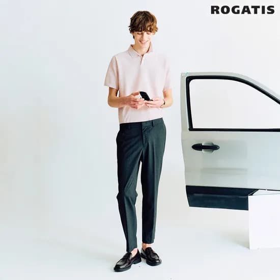 로가디스 솔리드 슬림핏 드레스셔츠