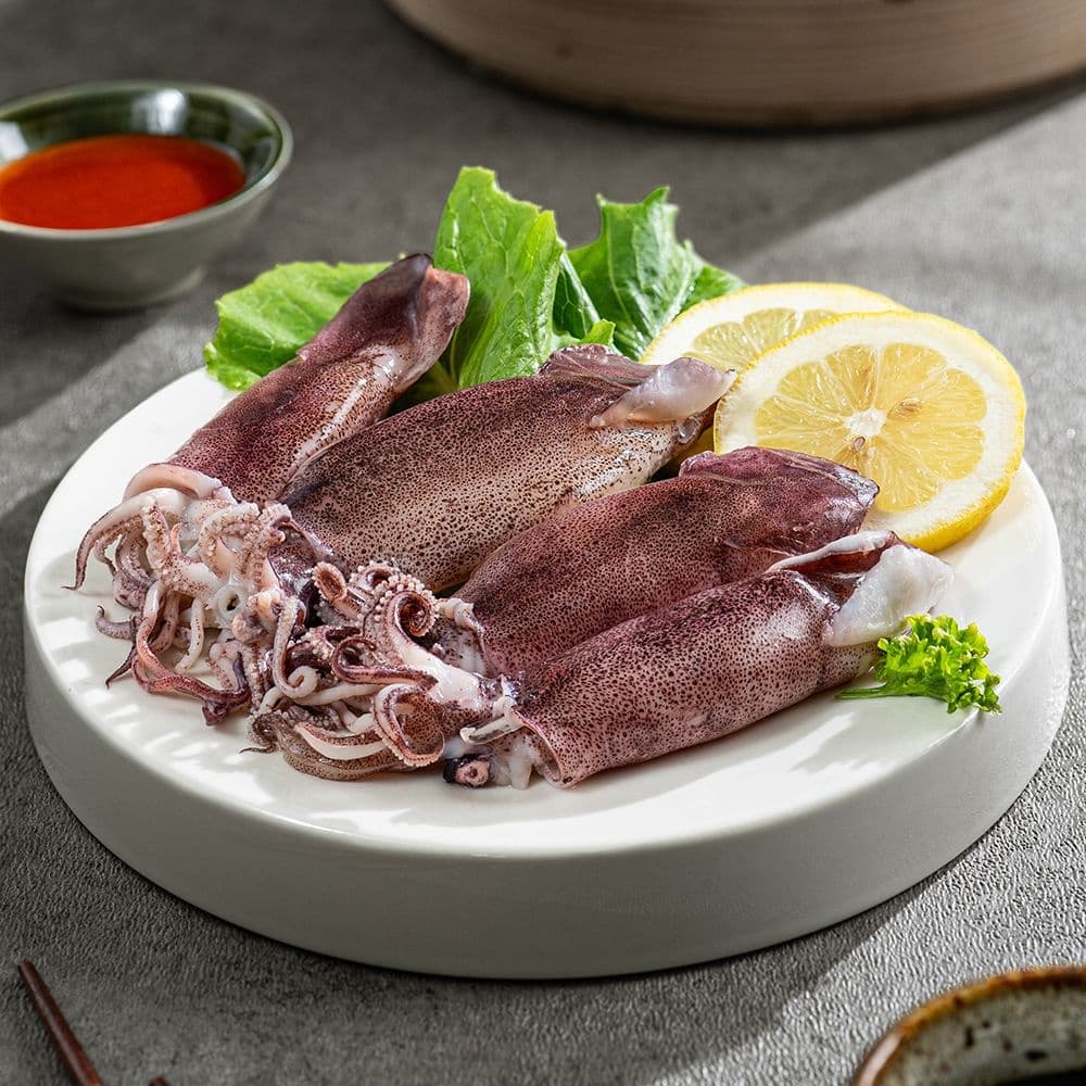 자연산 통 한치 오징어 1kg 500g 2팩 15-23미