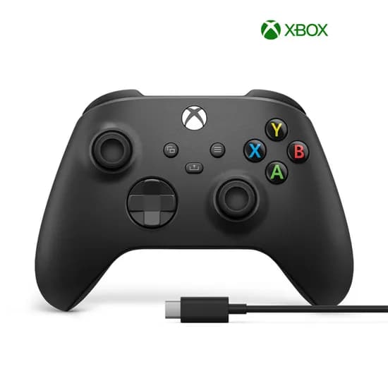 Xbox 컨트롤러 블랙 케이블 포함