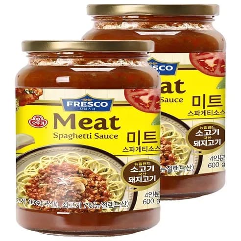 오뚜기 미트 스파게티소스 600g 2개