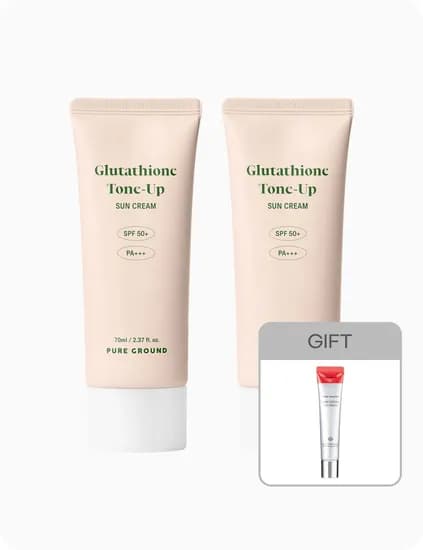 글루타치온 톤업 선크림 70ml 2개 아이크림 40ml