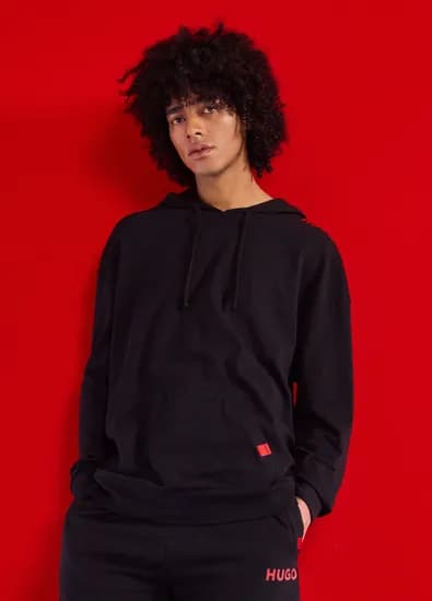 휴고 남성 라벨 후드티 집업자켓 맨투맨