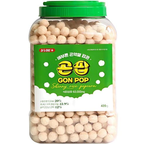 곤팝 배부른 곤약쌀 팝콘 420g 1개