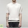 일꼬르소 25SS 카라 반팔니트 블랙, 크림