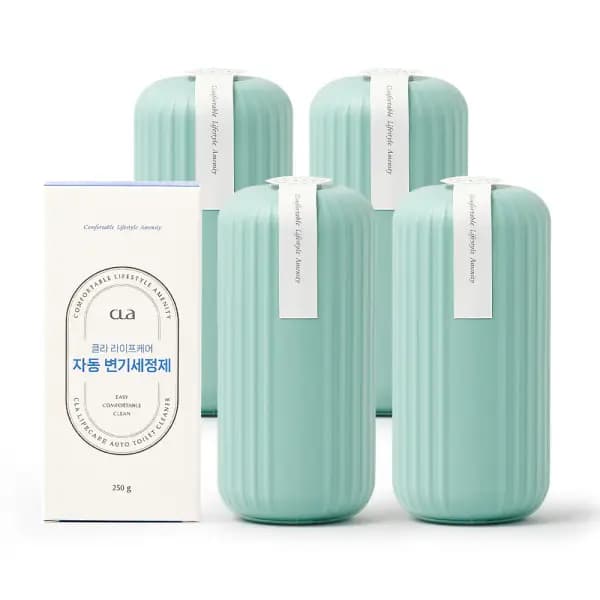 CLA 클라 대용량 자동 변기세정제 250g 4개
