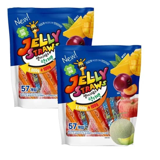 키즈웰 젤리스트로우 럭키팩 1100g 2개