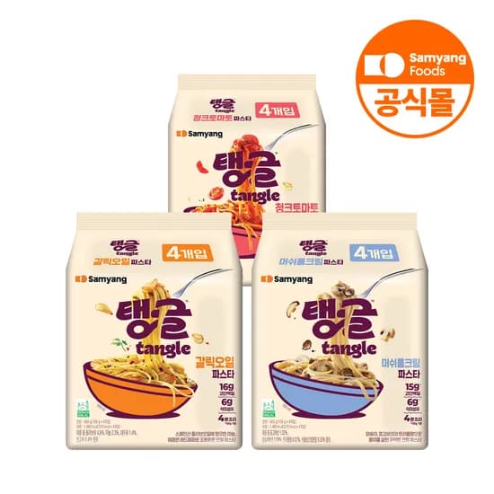 삼양식품 단백질파스타 탱글 12입