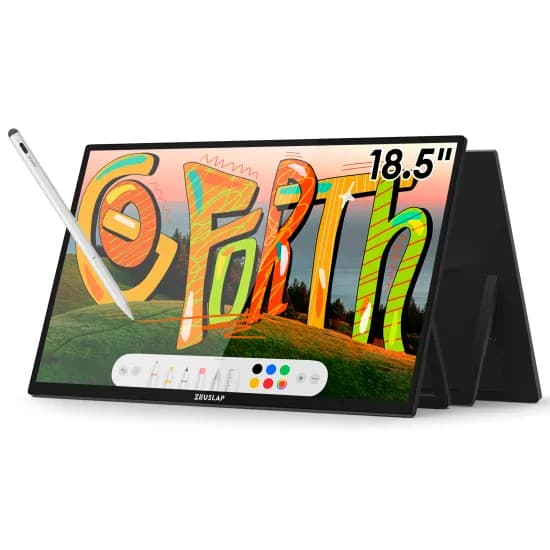 제우스랩 Z18T PRO 스타일러스 펜 터치 포터블 모니터(111.92달러/무료배송)