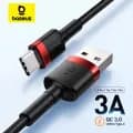 Baseus USB C 타입 케이블($1.66/무료)