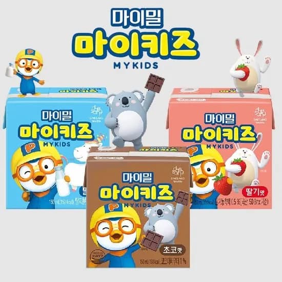 뉴케어 마이키즈 딸기 초코 밀크맛 마이밀 150ml 24팩