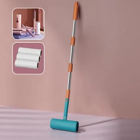 테이프클리너 길이조절 사선컷팅 스탠드형 밀대 본체 리필3p