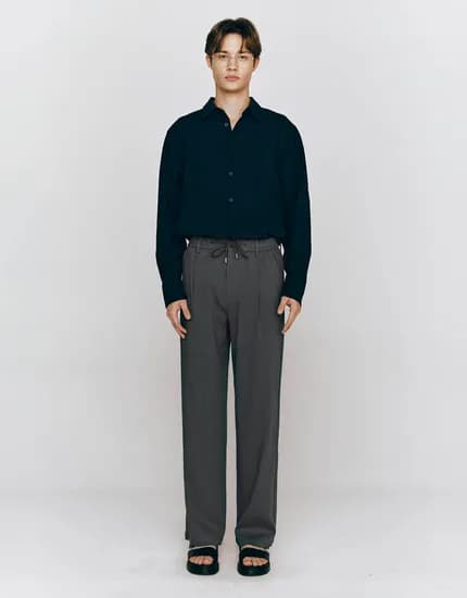 컨셉원 와이드핏 밴딩 팬츠