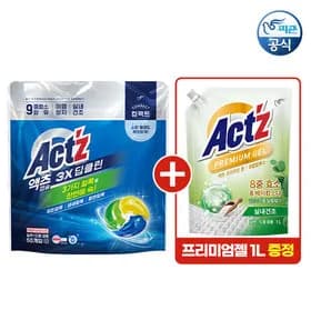 액츠 딥클린 캡슐세제 50개 액츠 세탁세제 프리미엄 젤 1L