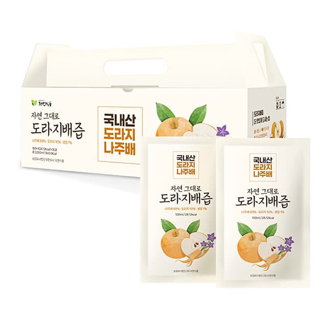 자연그대로 도라지배즙 60팩