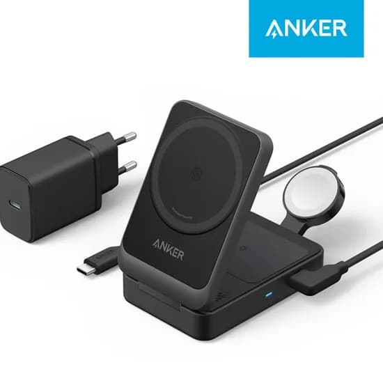 앤커 맥고 Qi2 3 in 1 충전기 15W 블랙 500개