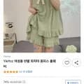 YioYcc 여성용 반팔 파자마 원피스 홈웨어