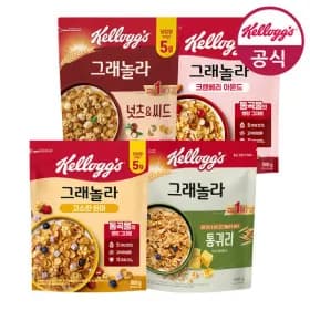 켈로그 그래놀라 시리얼 500g 4종 1+1+1 총 3팩 골라담기