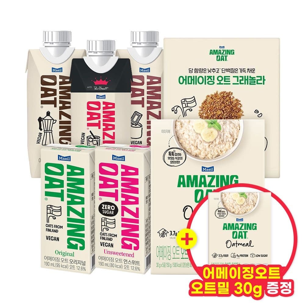 어메이징오트 오리지널/언스위트 24팩 + 어메이징 오트밀 30g