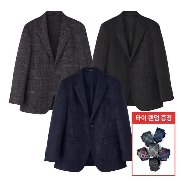 맨잇슈트 순모 울100 체크 블레이저(타이증정) (48,30원/무료)2