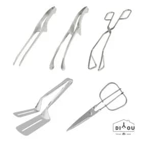 디유 올스텐 주방 조리도구 5종 세트 고기 집게 3종 더블 뒤집게 손편한 주방 가위 5종 세트