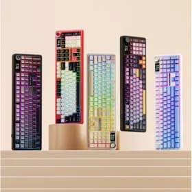 Aula 독거미 F108 pro 기계식 키보드 풀배열 핫스왑 블루투스 8000mAh 2.4G RGB