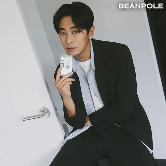 빈폴 멘 수피마코튼 라운드넥 티셔츠 베이지