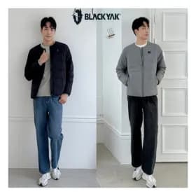 블랙야크 남성 구스다운 라운드넥