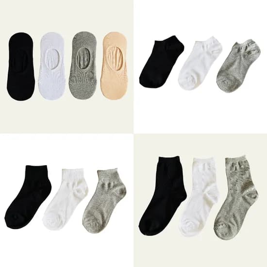 국산 면 무지 양말 10켤레