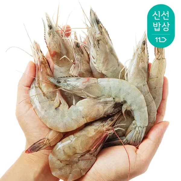 국내산 활 새우 1kg 30-35미