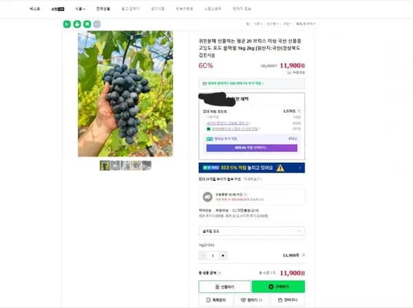 신품종 고당고 블랙펄 1kg 2~3수