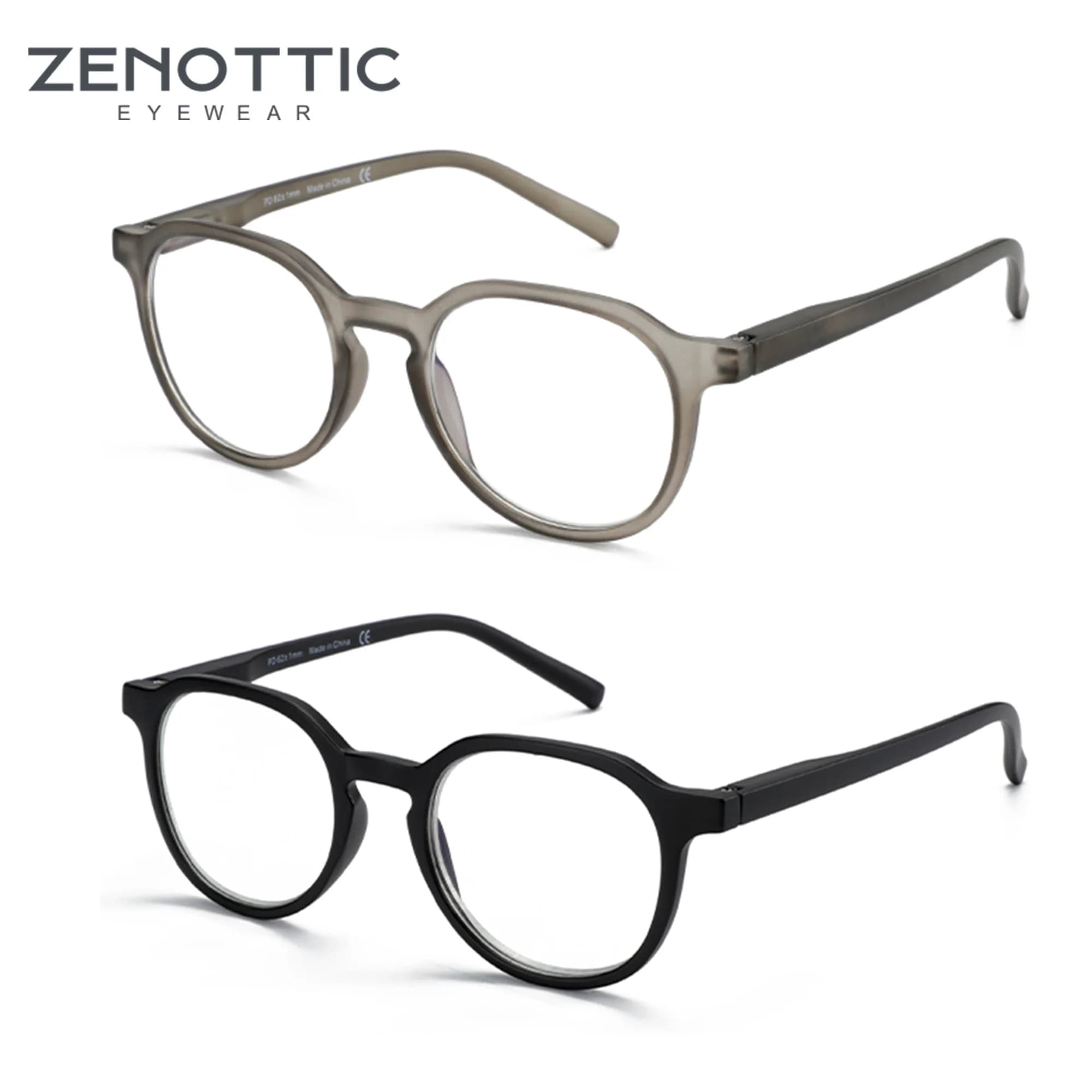 ZENOTTIC 남여 레트로 라운드 안티 블루라이트 안경($3.42/무료)