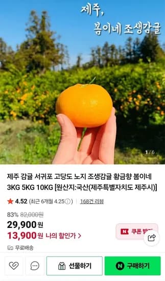 제주 극조생 노지감귤 로얄과 3kg