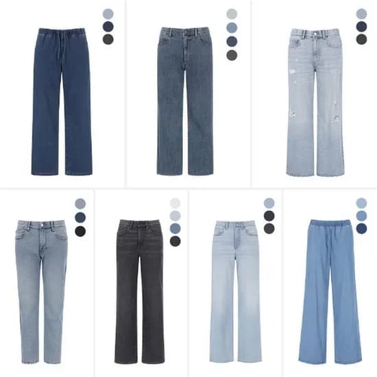 폴햄 사방스판 히든밴딩 청바지 2장