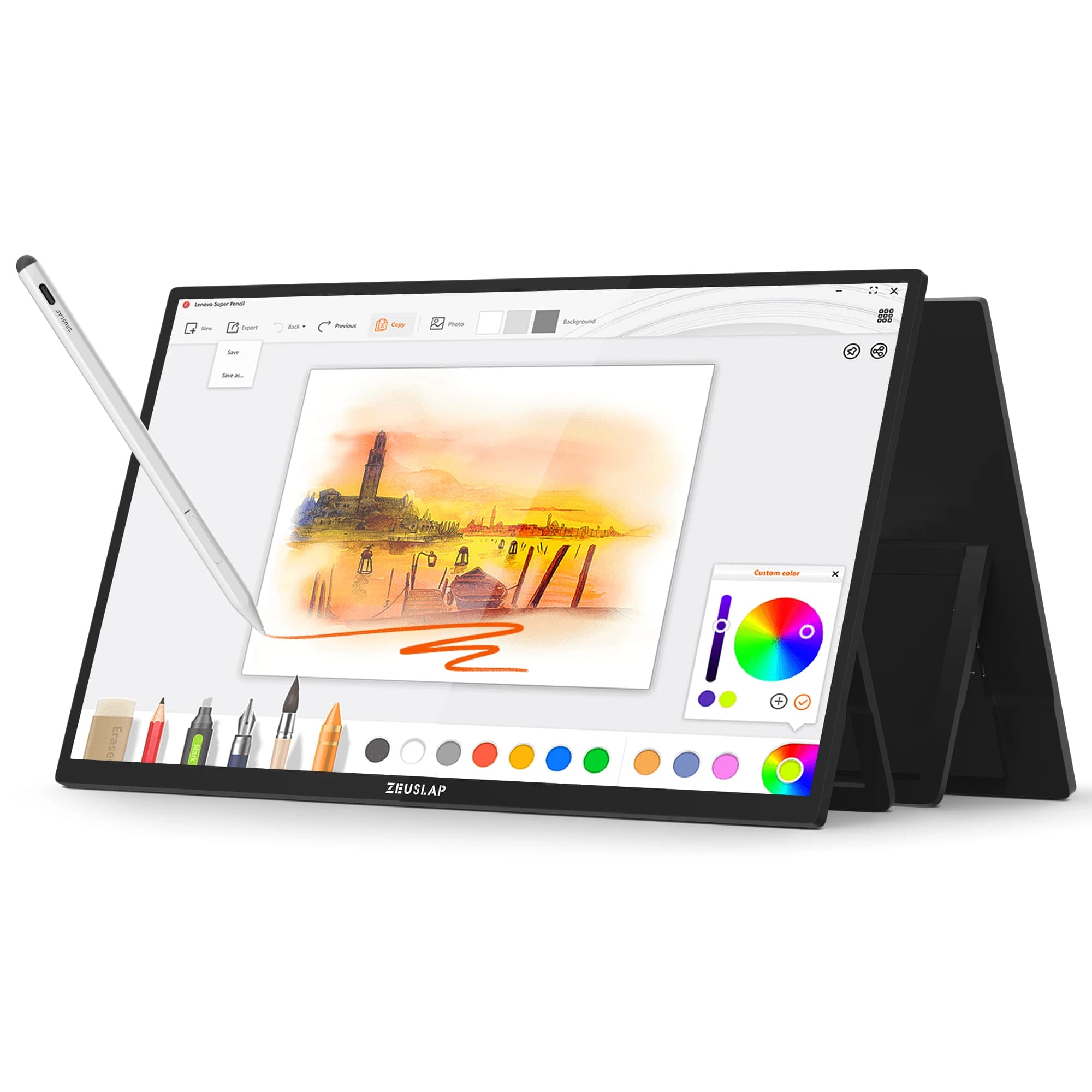 제우스랩 Z22P Pro 스타일러스펜 터치 포터블 모니터(198.73달러/무료배송)