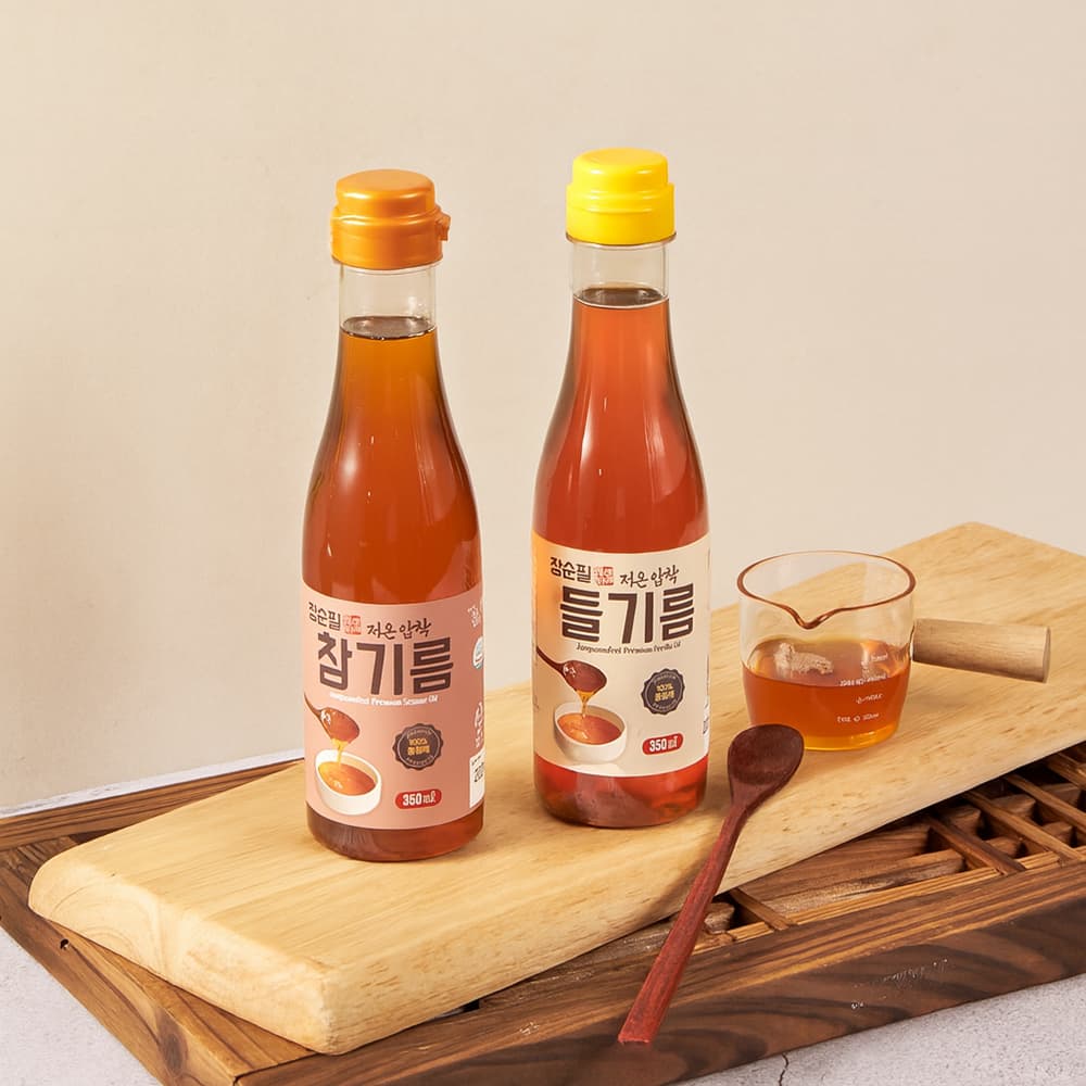 장순필 저온압착 참기름 350mlX2병 외 다양