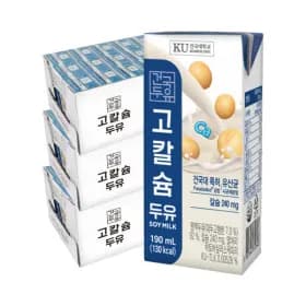 건국유업 고칼슘두유 190ml 72팩