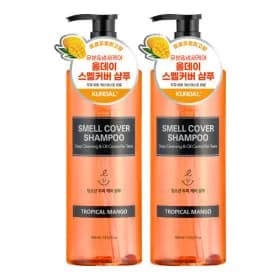 쿤달 올데이 스멜커버 청소년샴푸 트로피컬망고 400ml x2