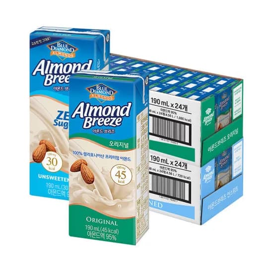 아몬드브리즈 오리지널 언스위트 190ml 48팩